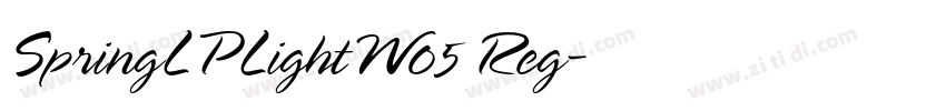 SpringLPLightW05 Reg字体转换